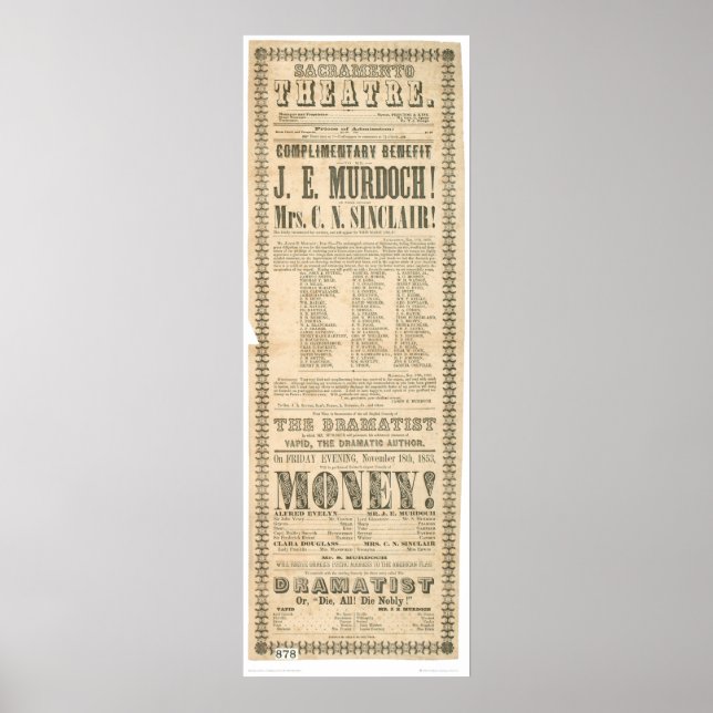 Theater Sacramento (1431A) Poster (Vorne)