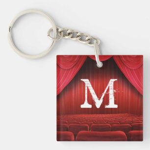 Theater-Schlüsselanhänger Roter Vorhang Schlüsselanhänger
