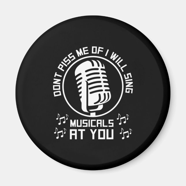 Theater Singer Broadway Magnet (Vorne)