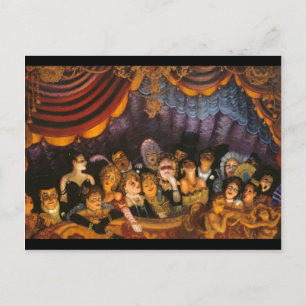 Theater Spaß Postkarte