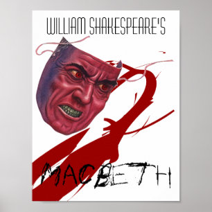 Theater-Spiel-Plakat Macbeth durch William Poster