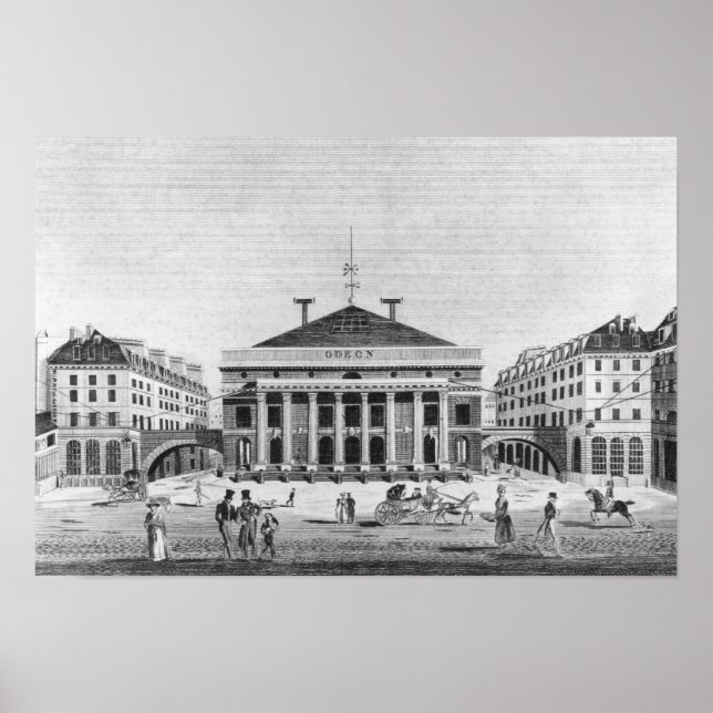 Theater von Odeon, 1830 Poster (Vorne)