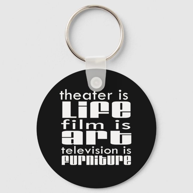 Theater vs Film vs TV Schlüsselanhänger (Vorderseite)