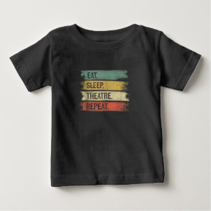 Theater wiederholen Theater Tech Geschenke Schausp Baby T-shirt