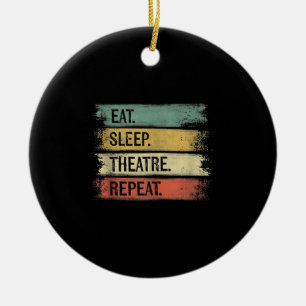 Theater wiederholen Theater Tech Geschenke Schausp Keramik Ornament