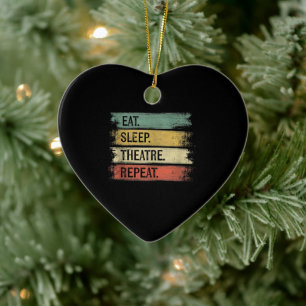 Theater wiederholen Theater Tech Geschenke Schausp Keramik Ornament