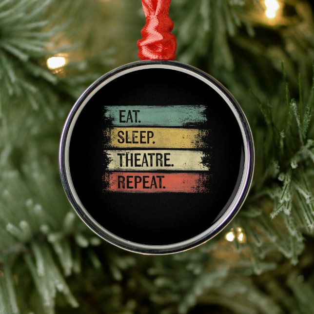 Theater wiederholen Theater Tech Geschenke Schausp Ornament Aus Metall (Baum)