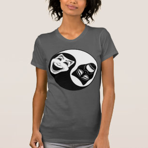 Theater Yin Yang Design - Komödie und die Masken d T-Shirt