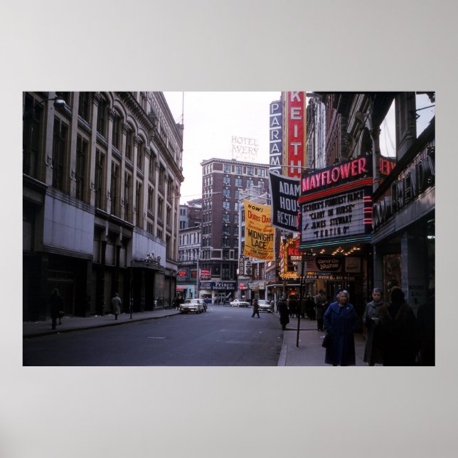 Theaterbezirk Boston 1960 Poster (Vorne)