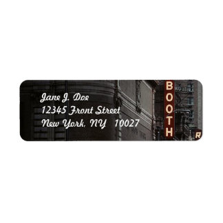 Theaterbezirk New York City NY Address Label