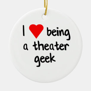 Theatergeek-/Drama-Nerd-Geschenk Keramikornament