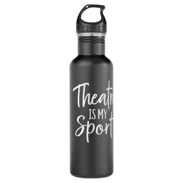 Theatergeschenke für Schauspieler Musikalisches Th Edelstahlflasche (Vorderseite)