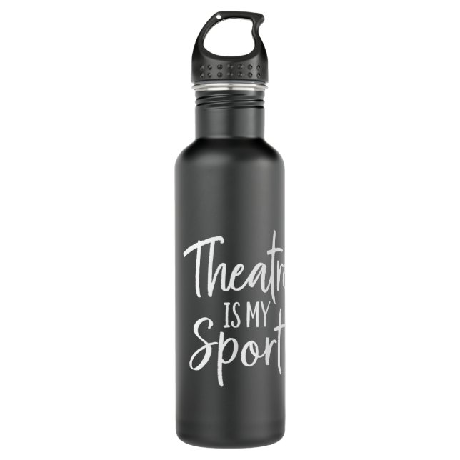 Theatergeschenke für Schauspieler Musikalisches Th Edelstahlflasche (Vorderseite)