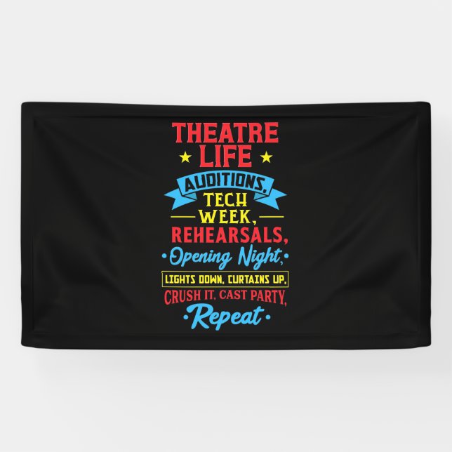 Theaterleben für Schauspieler Banner (Horizontal)