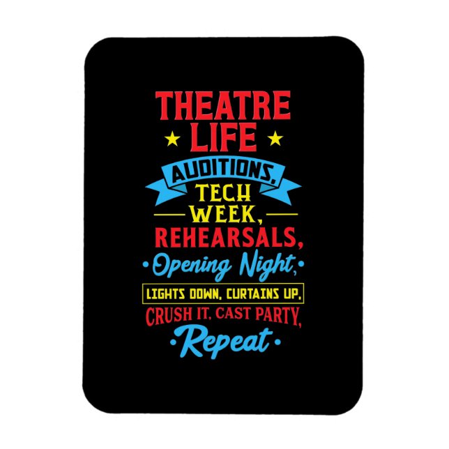 Theaterleben für Schauspieler Magnet (Vertikal)
