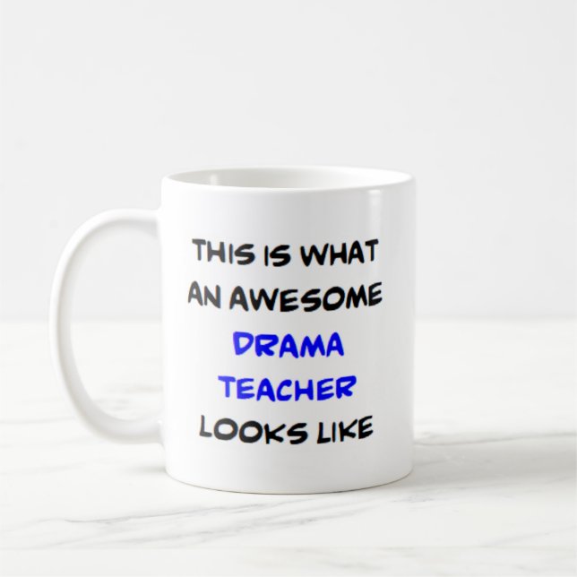 Theaterlehrer, phantastisch kaffeetasse (Links)