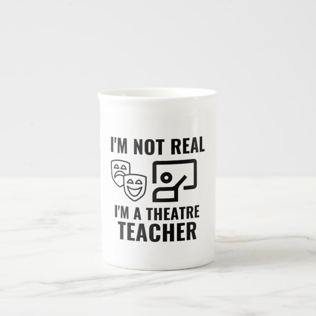 Theaterlehrer Prozellantasse (Vorderseite)