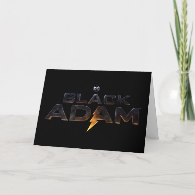 Theaterlogo von Black Adam Karte (Vorderseite)
