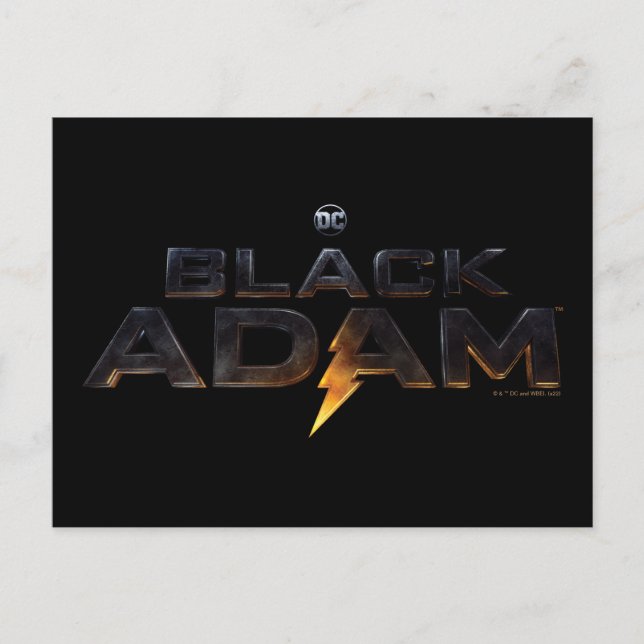 Theaterlogo von Black Adam Postkarte (Vorderseite)
