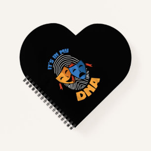 Theatermaske Es Ist In Meiner DNA Musical Liebhabe Notizbuch