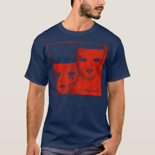 Theatermaske Soft Grunge Drama Comedy Unsure Perso T-Shirt