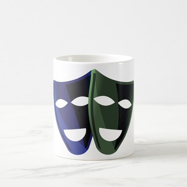 Theatermasken Kaffeetasse (Von Creator hochgeladen)