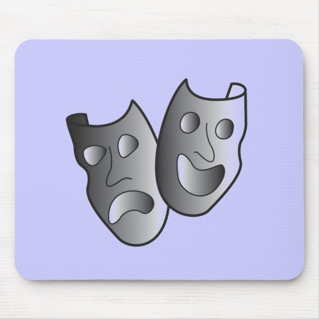 Theatermasken Mousepad (Vorne)