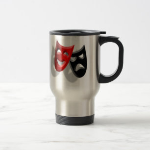 Theatermasken-Reise-Tasse Reisebecher