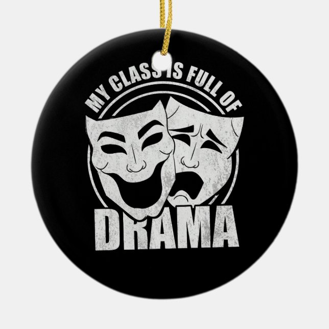 Theaterschauspielerin Theatre Theater Theater Thea Keramik Ornament (Vorne)