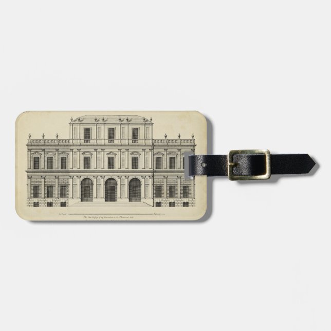 Theaterstil-Fassade von Colen Campbell Gepäckanhänger (Vorderseite horizontal)
