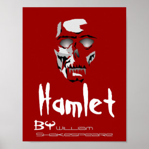 Theaterstück Poster Hamlet von William Shakespeare