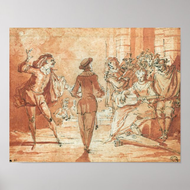 Theaterszene Poster (Vorne)