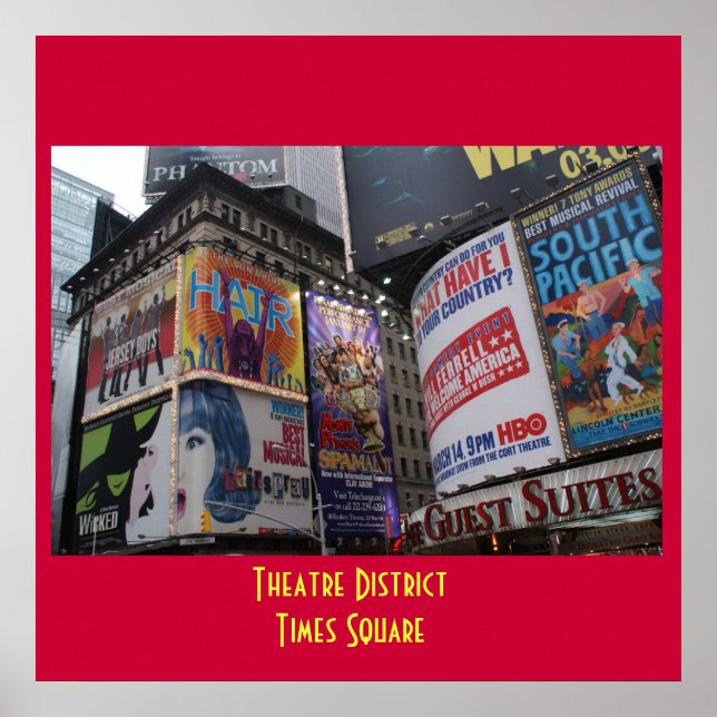 Theaterviertel - Times Square Poster (Vorne)