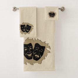 Theather Masks Badhandtuch Set