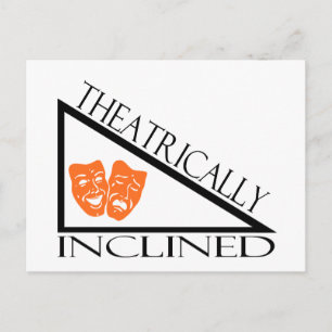 theatralisch eingefasst postkarte