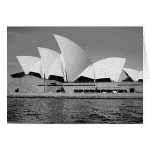 Théatre de l'opéra de Sydney en noir et blanc