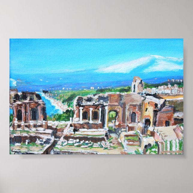 Théâtre grec en Sicile - Poster (Devant)