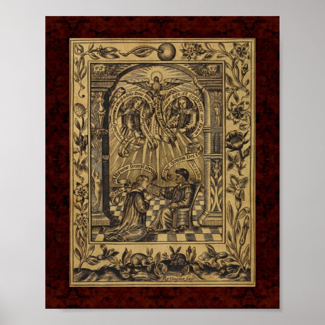 Theatrum Chemicum: Alchemy Illustration 1652 Poster (Vorne)