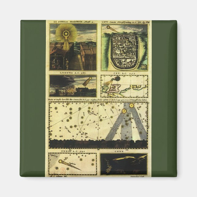 Theatrum Cometicum Comets von Stanislaw Lubienieck Magnet (Vorne)