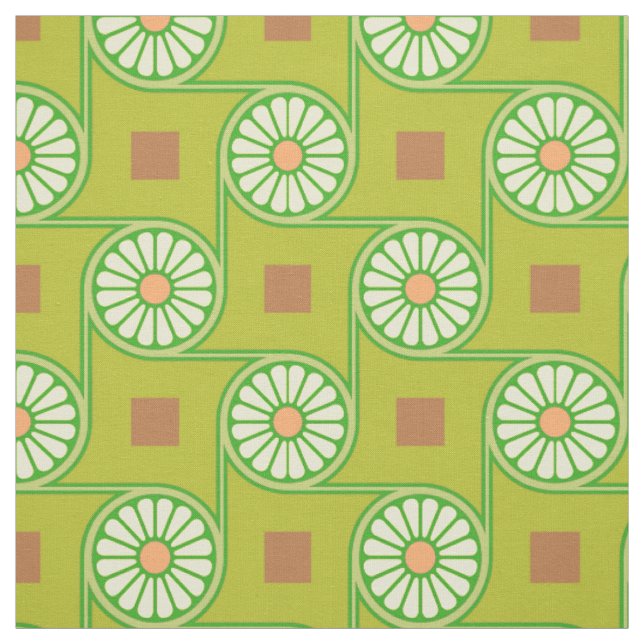 Thebes Grün Stoff (Muster)