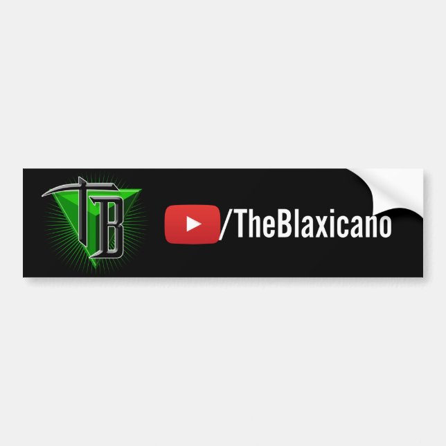 TheBlaxicano URL/Logo - Autoaufkleber (Vorne)