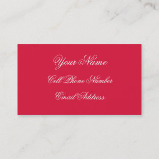 TheColorWheel Crimson Standard Business Card Visitenkarte