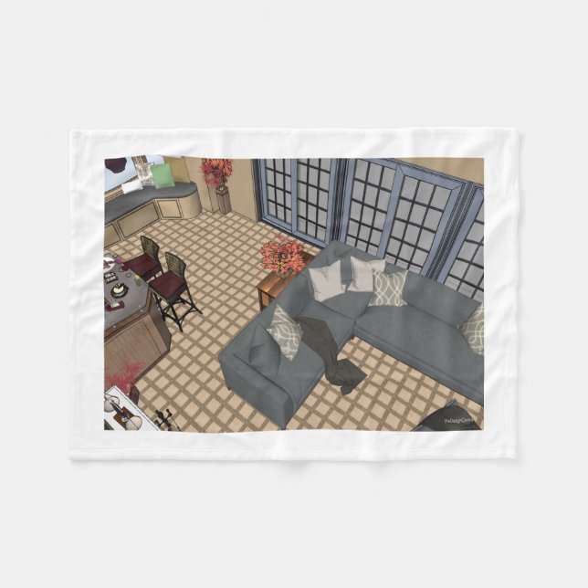 theDesignCenter décor art Fleece Blanket (Vorderseite (Horizontal))