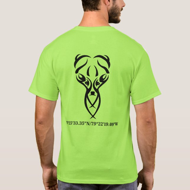 thee Vereinrotwild und -gewehr T-Shirt (Rückseite)