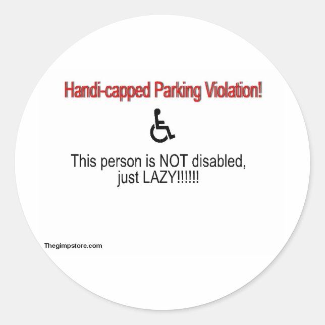 thegimpstore.com runder aufkleber (Vorderseite)