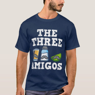 Thehree Amigosequila Meican Trink Meico lustig T-Shirt