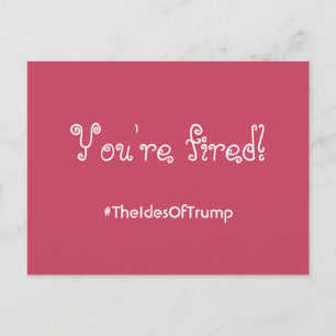 #TheIdesOfTrump Sie sind eine rosa Postkarte