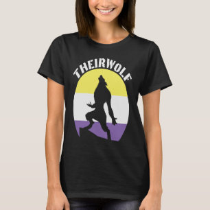 Theirwolf Androgynous Non-Binary Gender Identity G T-Shirt