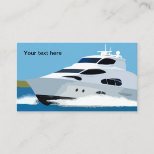 Thema Bootfahren und Angeln Visitenkarte