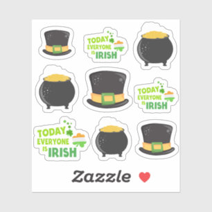 Thema des phantastischen St. Patrick's Day Aufkleber